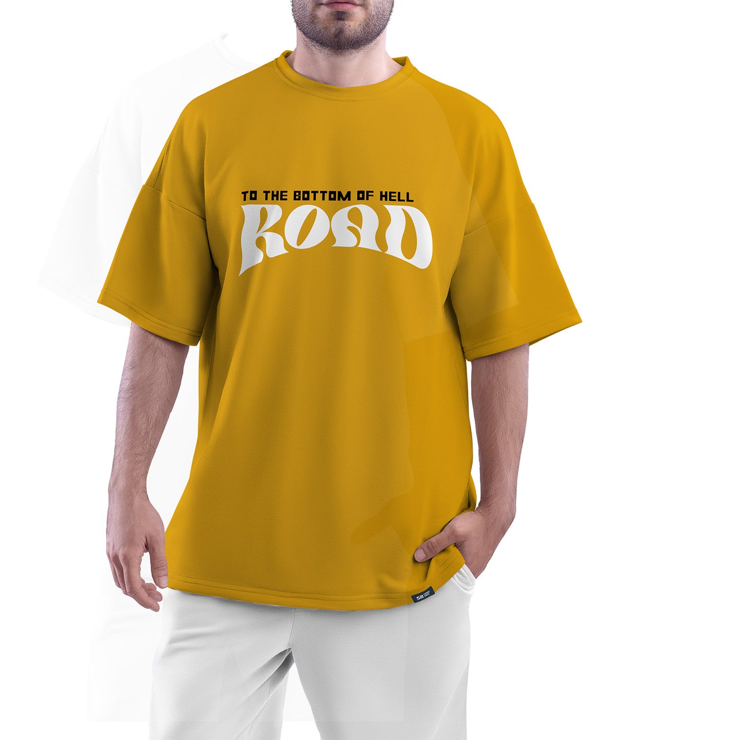 To The Bottom Of Hell Road Oversized (Yellow)