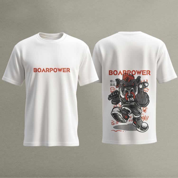 Bold Graphic Tee: Borapower FIT