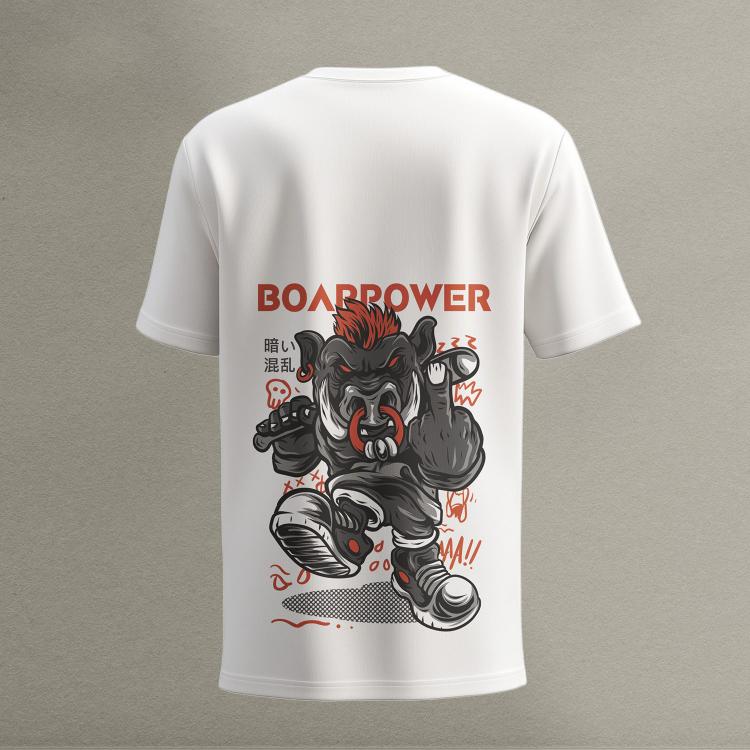 Bold Graphic Tee: Borapower FIT