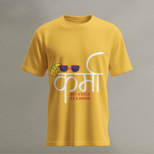 Graphiteetrend Karma Isnt A Bitch Its A MIRROR (yellow)